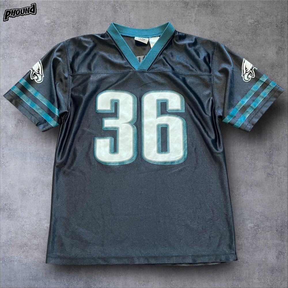 Philadelphia Eagles Jersey Youth Boys Large Black Green NFL Football Westbrook